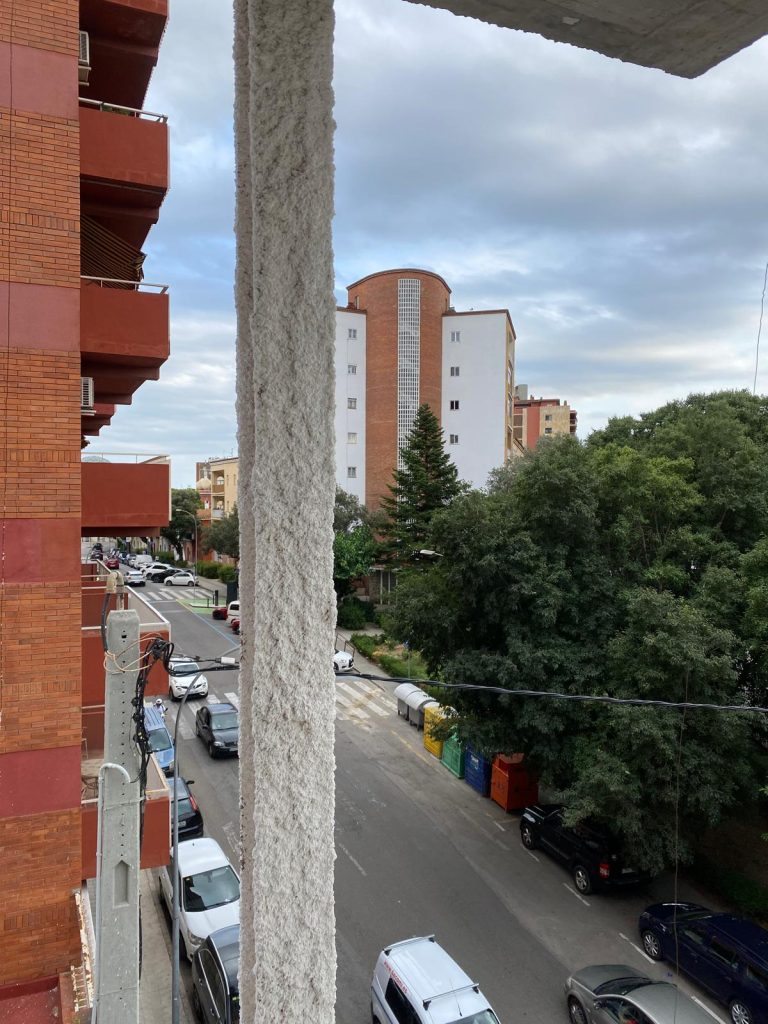 Proyectado de mortero ignífugo en estructuras en Barcelona